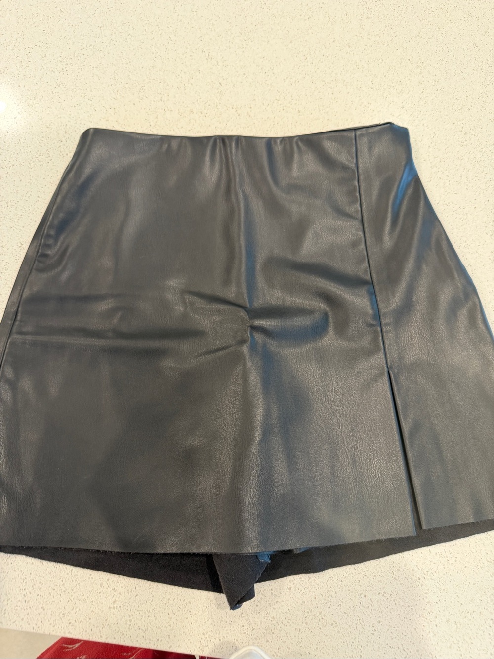 Zara leather, mini skirt